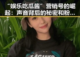 “娱乐吃瓜酱”营销号的崛起：声音背后的秘密和粉丝经济新玩法