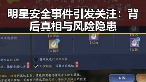 明星安全事件引发关注:背后真相与风险隐患