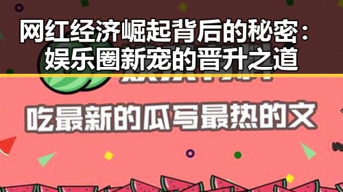 网红经济崛起背后的秘密:娱乐圈新宠的晋升之道